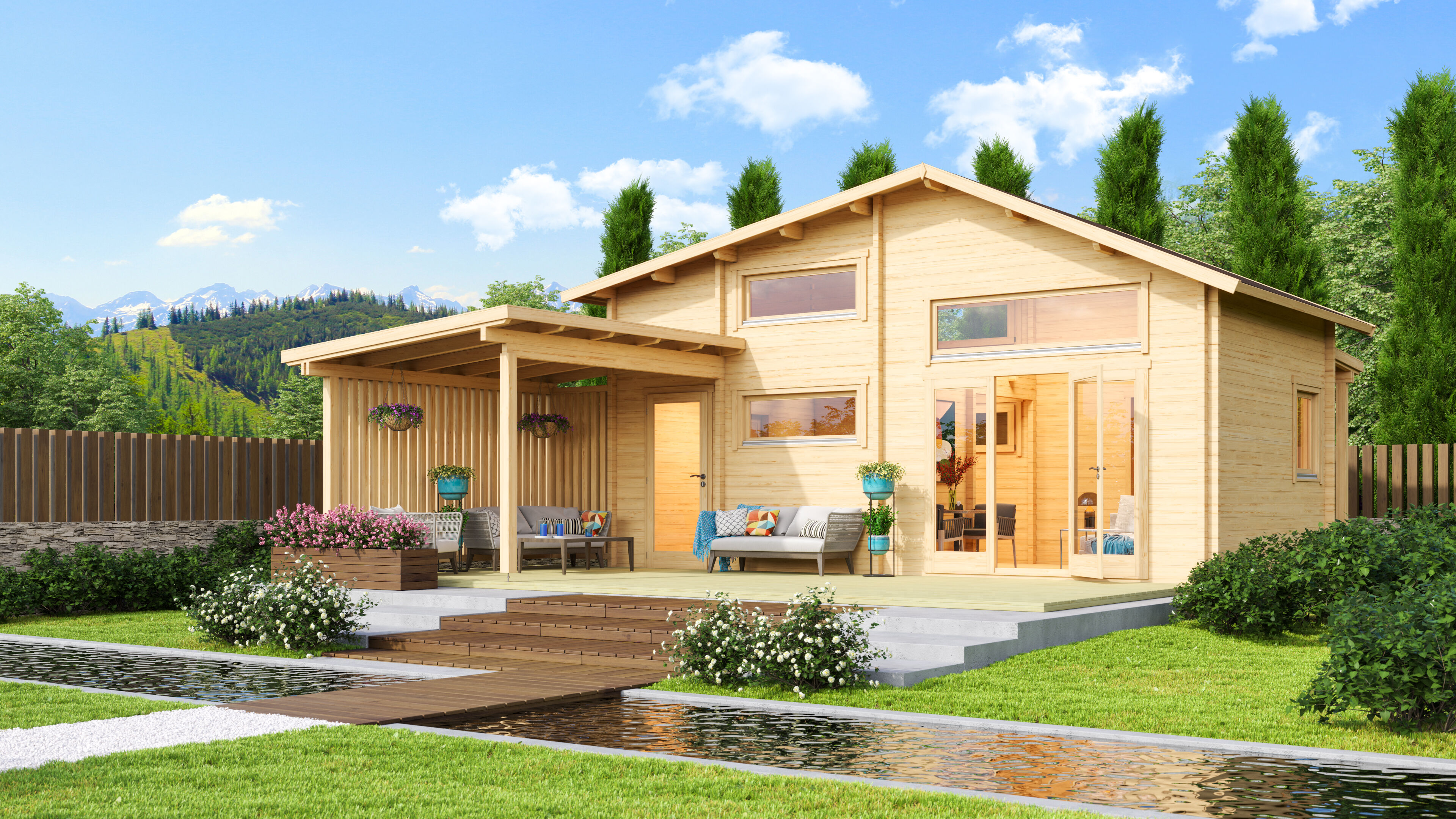 Rabatt: 26 % Fjordholz Ferien- und Freizeit Haus Modell Montrea 48m² Unkategorisiert online kaufen