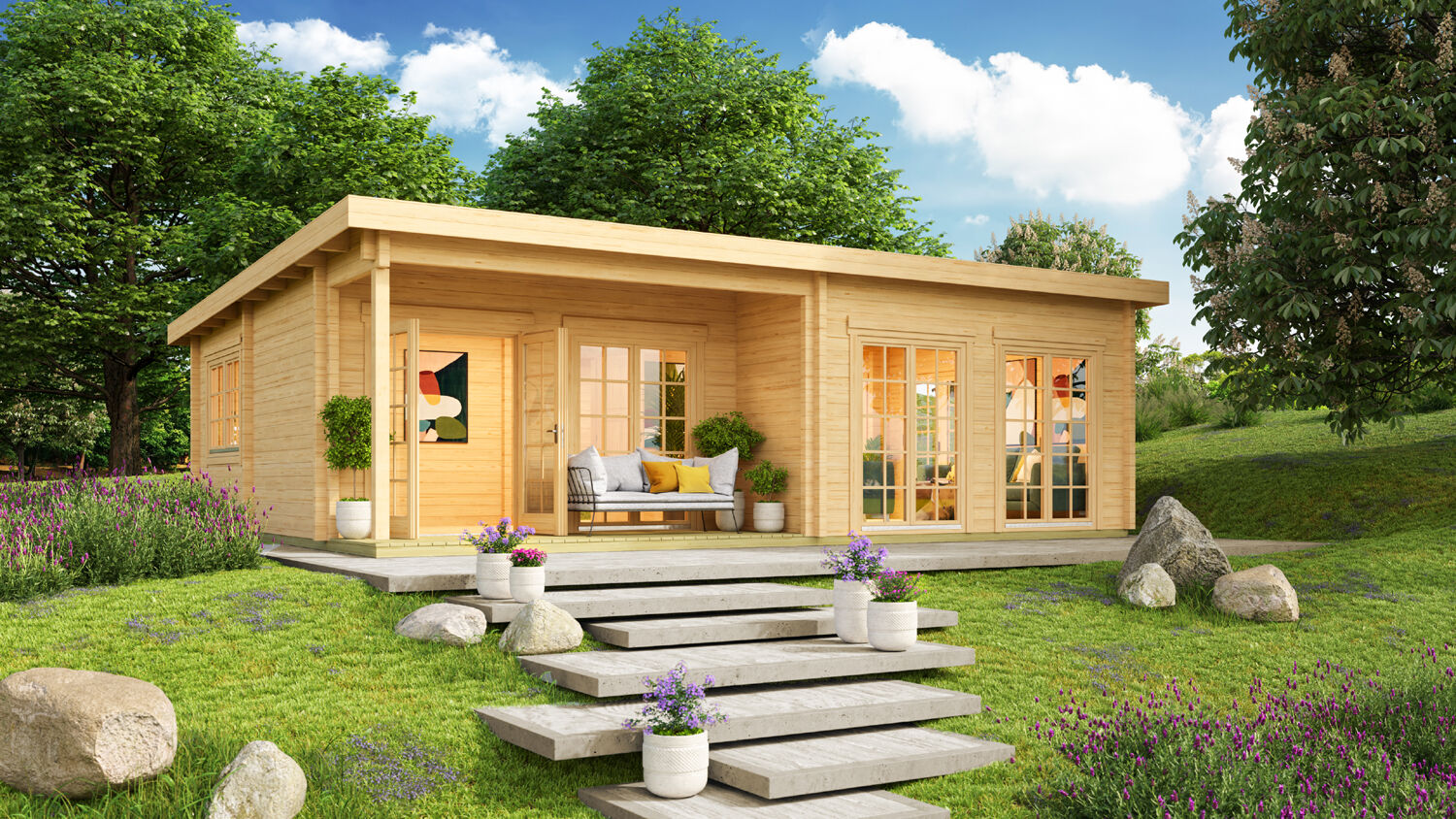 Rabatt: 26 % Fjordholz Ferien- und Freizeit Haus Modell Westerl 48m² Unkategorisiert online kaufen