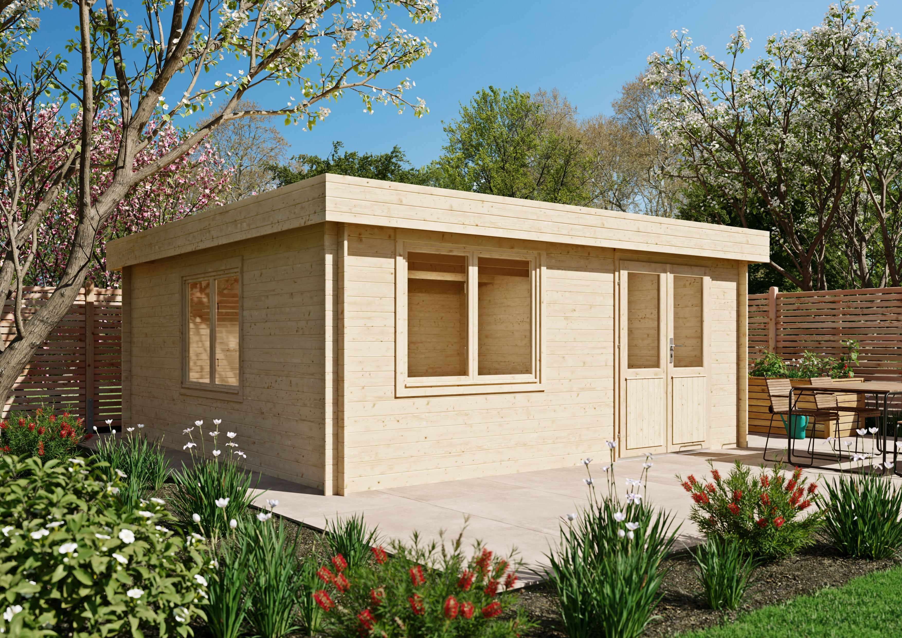 Rabatt: 26 % Fjordholz Flachdach Holz-Hütte Modell Orka 28 B 25m² Unkategorisiert online kaufen Rabatt: 26 % Fjordholz Flachdach Holz-Hütte Modell Orka 28 B 25m² Unkategorisiert online kaufen