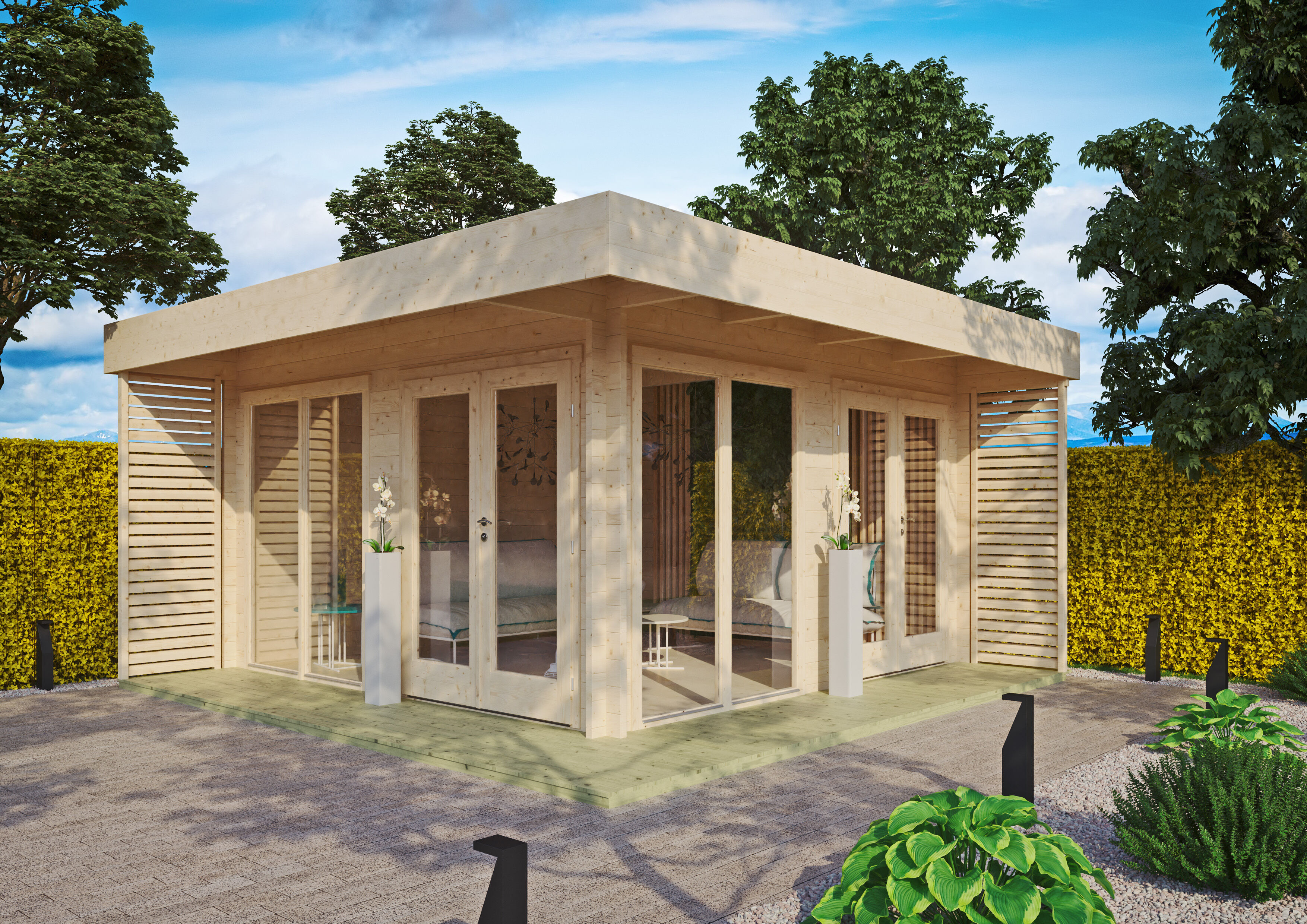 Rabatt: 26 % Fjordholz Gartenlounge Modell Lina 44 A 21m² Unkategorisiert online kaufen