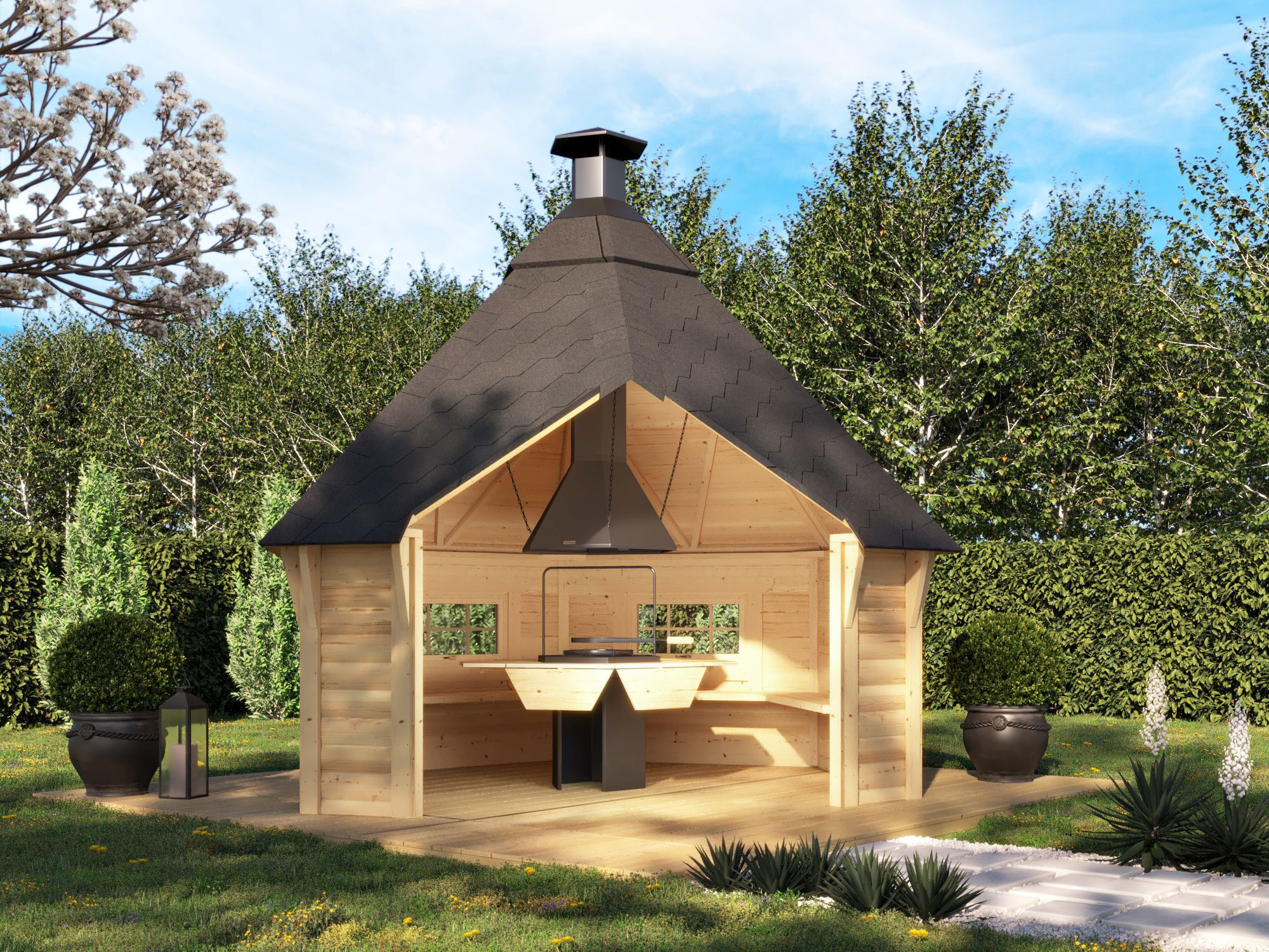 Rabatt: 26 % Fjordholz Grillhaus Modell Niklas 12 m² Unkategorisiert online kaufen