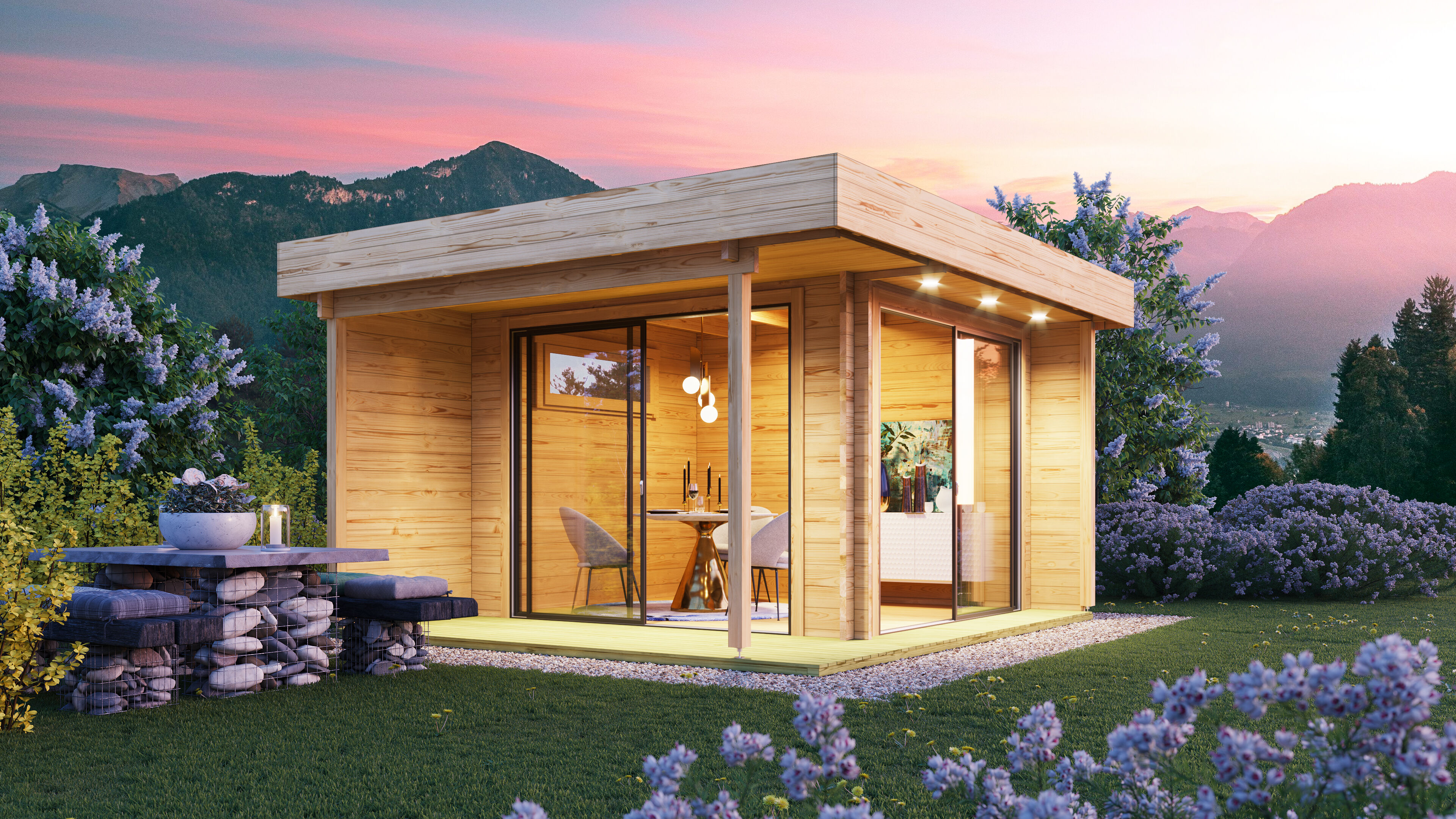 Rabatt: 26 % Fjordholz Holz-Hütte Alu Concept Relax 44 D 16m² Unkategorisiert online kaufen