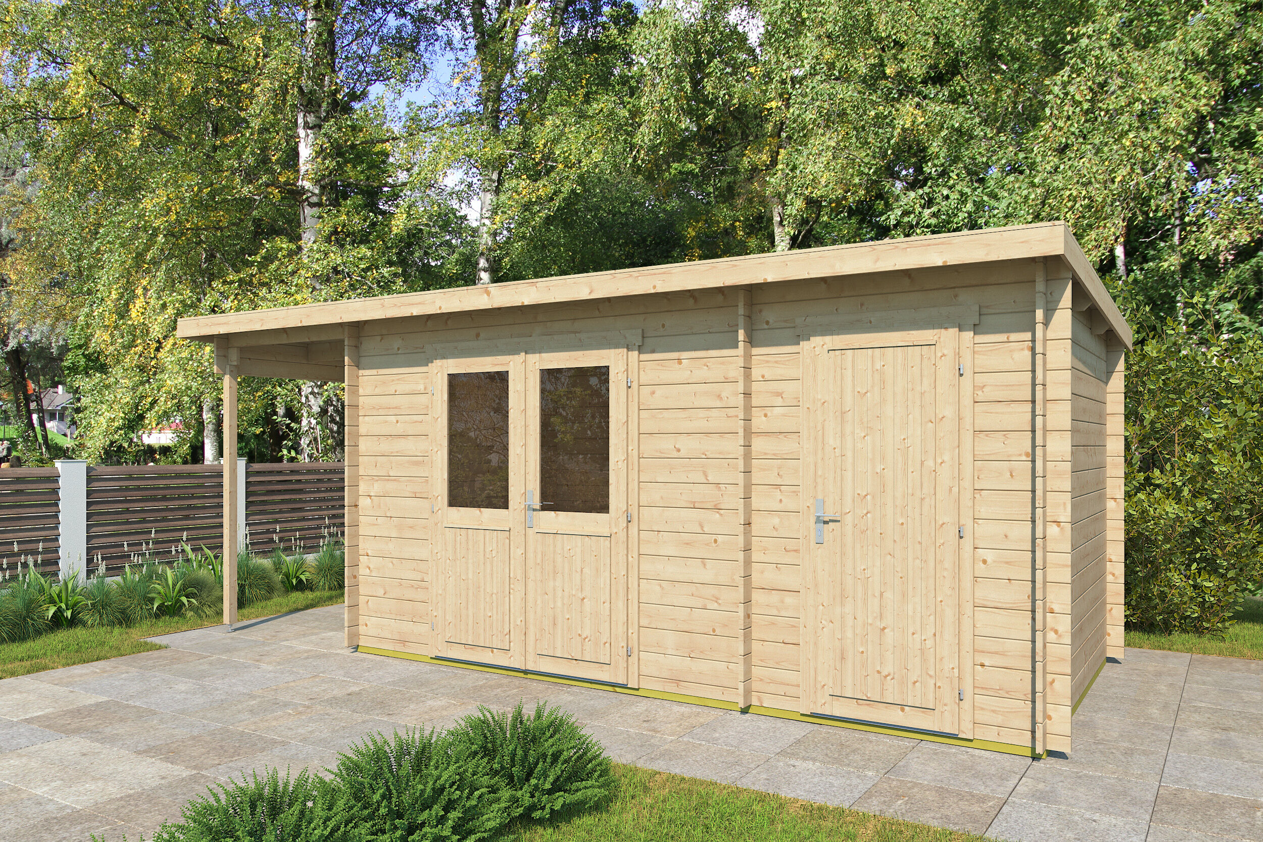 Rabatt: 26 % Fjordholz Holz-Hütte Modell Gent 28 F 24m² Unkategorisiert online kaufen