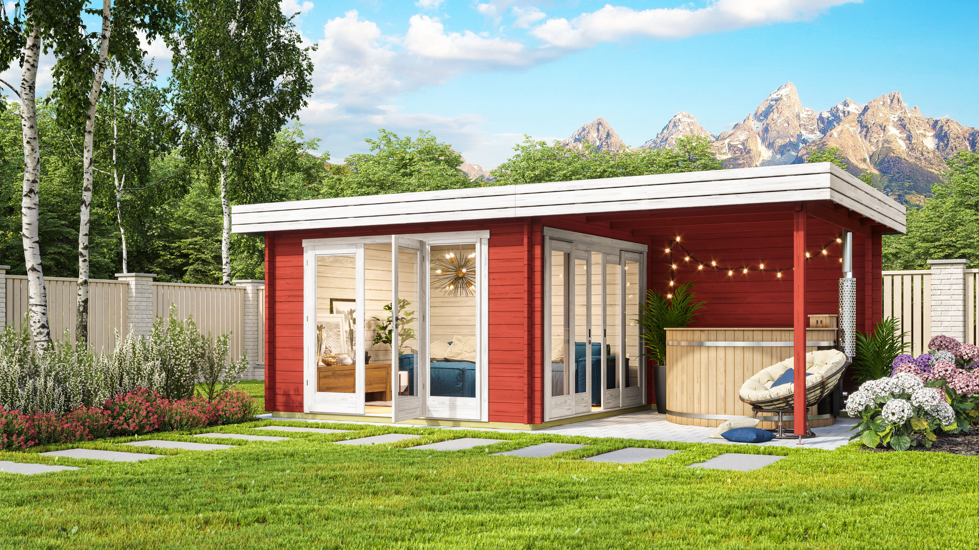 Rabatt: 26 % Fjordholz Holz-Hütte Modell Karensa 44 12m² Unkategorisiert online kaufen