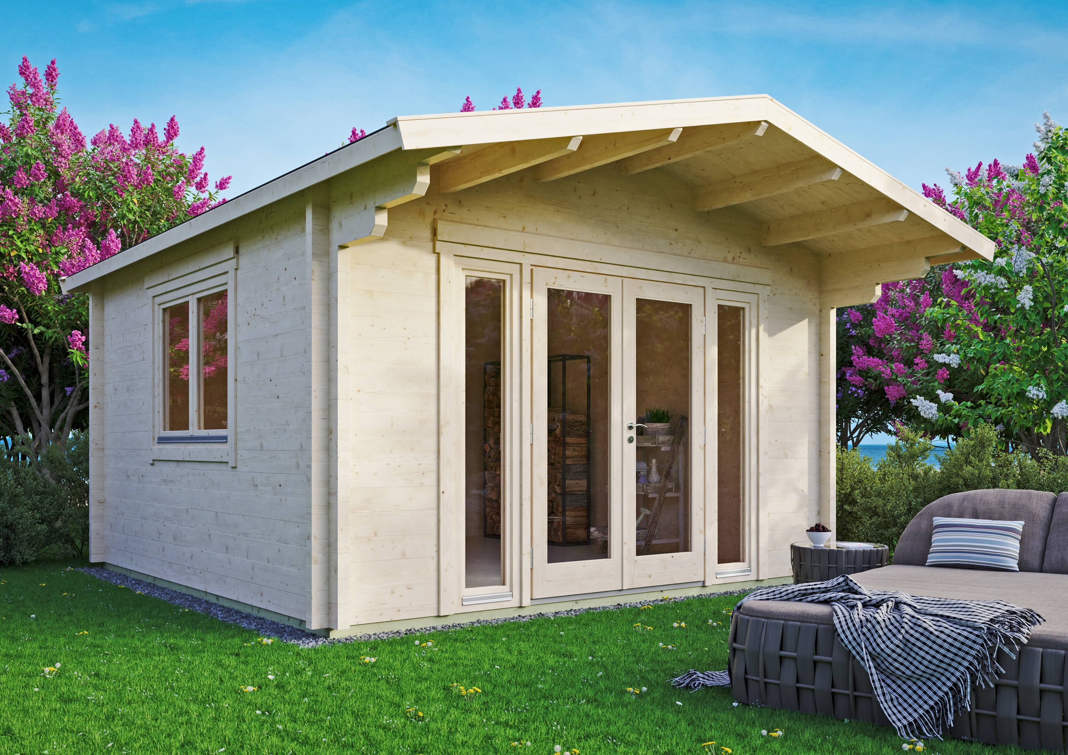 Rabatt: 26 % Fjordholz Holz-Hütte Modell Kim 70 F 20m² Unkategorisiert online kaufen