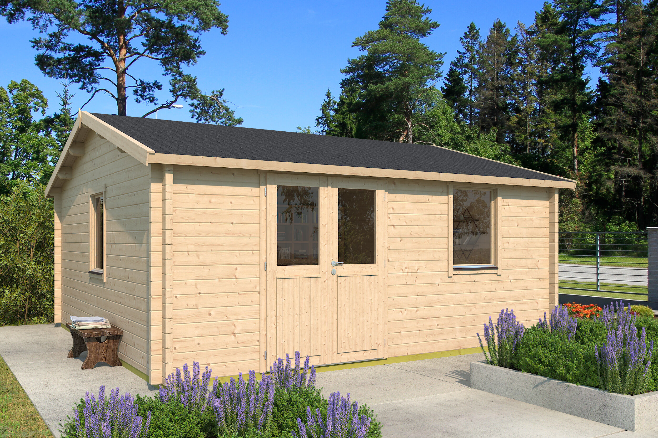 Rabatt: 26 % Fjordholz Holz-Hütte Modell Narvic 70 G 24m² Unkategorisiert online kaufen