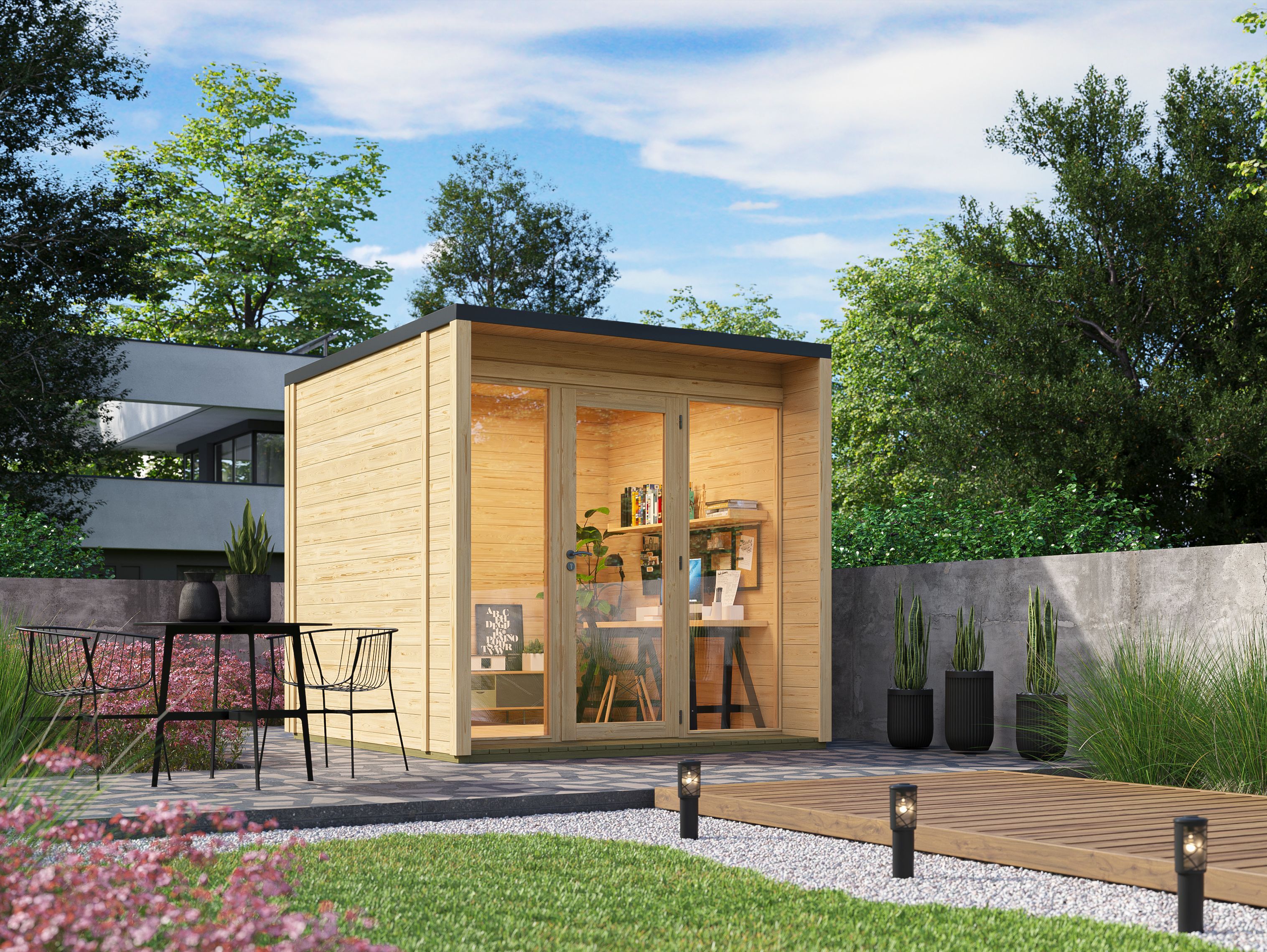 Rabatt: 26 % Fjordholz Holz-Hütte Modell Office Box Größe S nat 16m² Unkategorisiert online kaufen