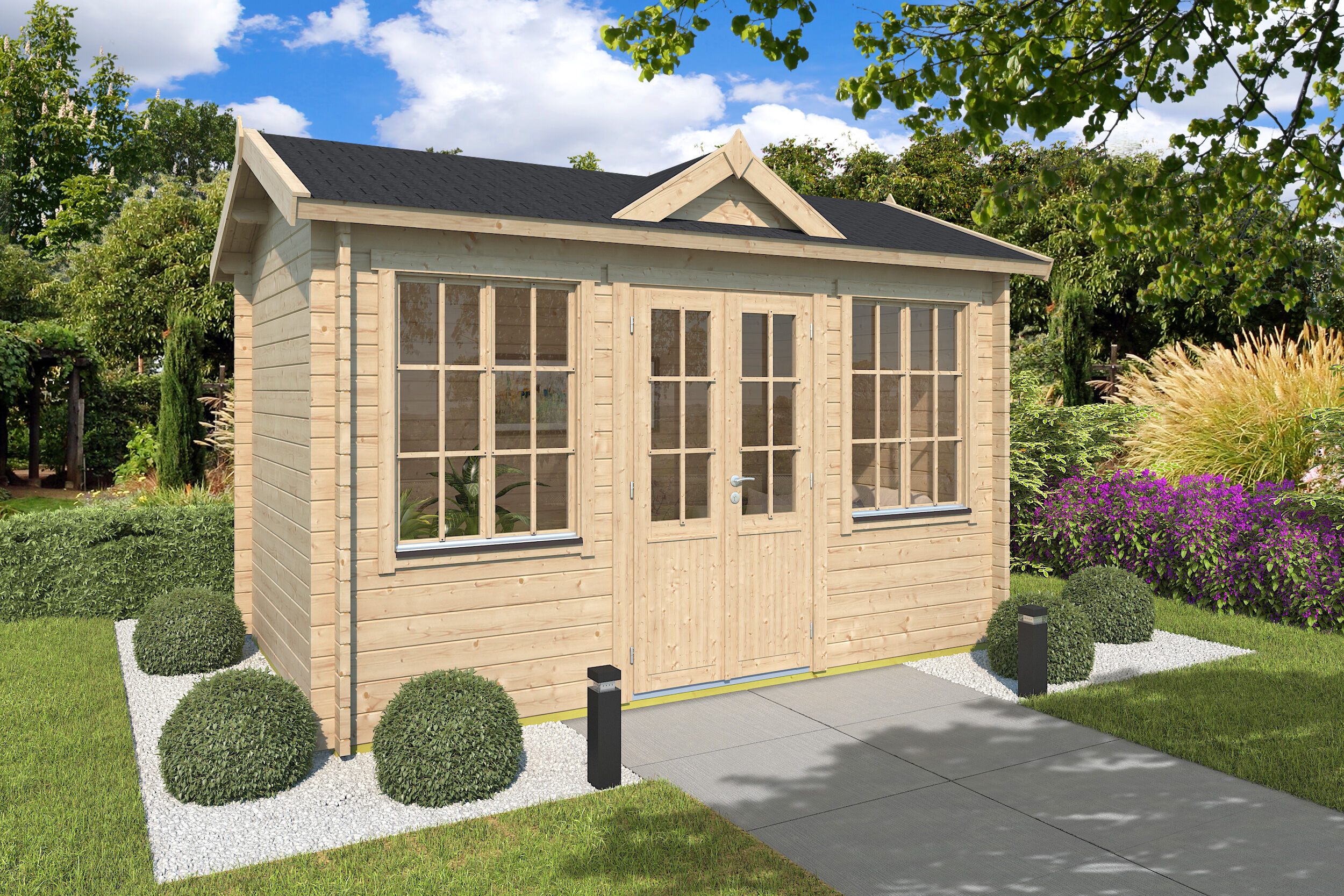 Rabatt: 26 % Fjordholz Holz-Hütte Modell Teehaus Cambridge 44 12m² Unkategorisiert online kaufen