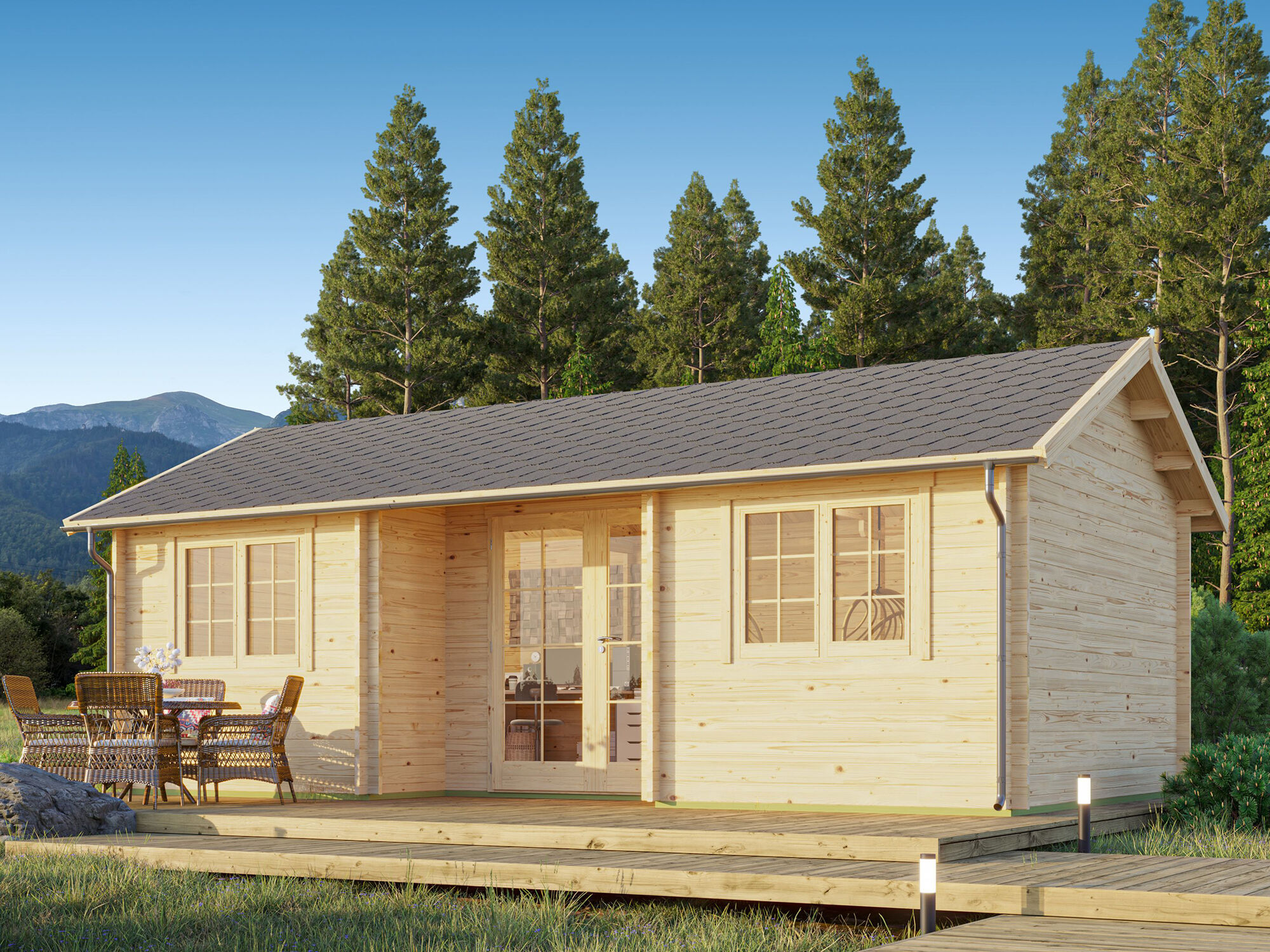 Rabatt: 26 % Fjordholz Holz-Hütte Modell Wallis 44 24m² Unkategorisiert online kaufen Rabatt: 26 % Fjordholz Holz-Hütte Modell Wallis 44 24m² Unkategorisiert online kaufen