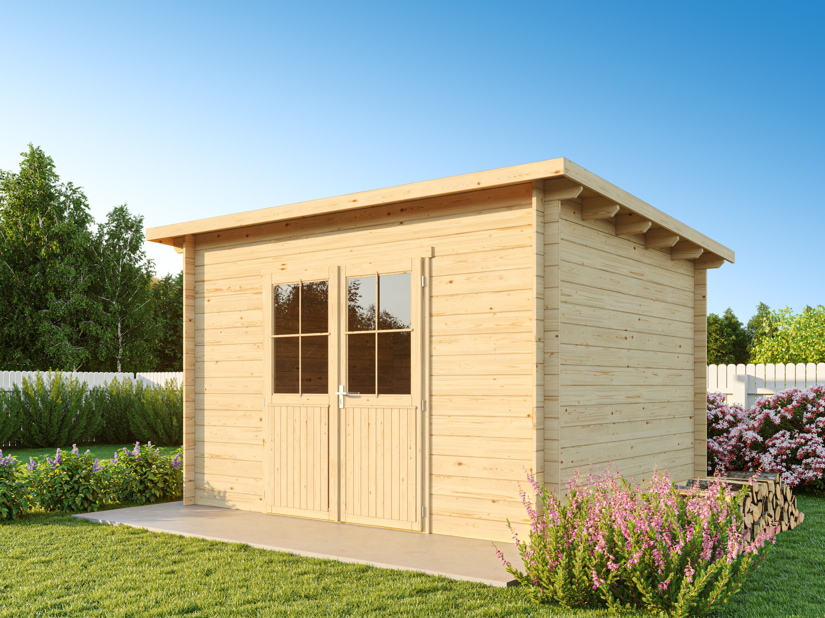 Rabatt: 26 % Fjordholz Pultdach Holz-Hütte Modell Ezra 4D natur Unkategorisiert online kaufen
