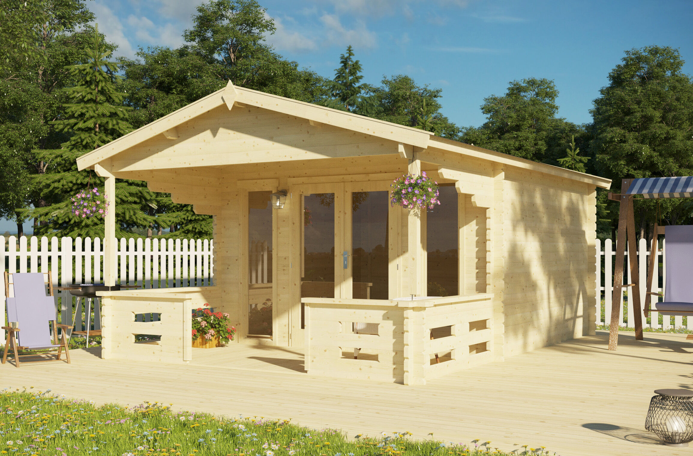 Rabatt: 26 % Holz-Hütte Modell Kolding 40 20m² Unkategorisiert online kaufen