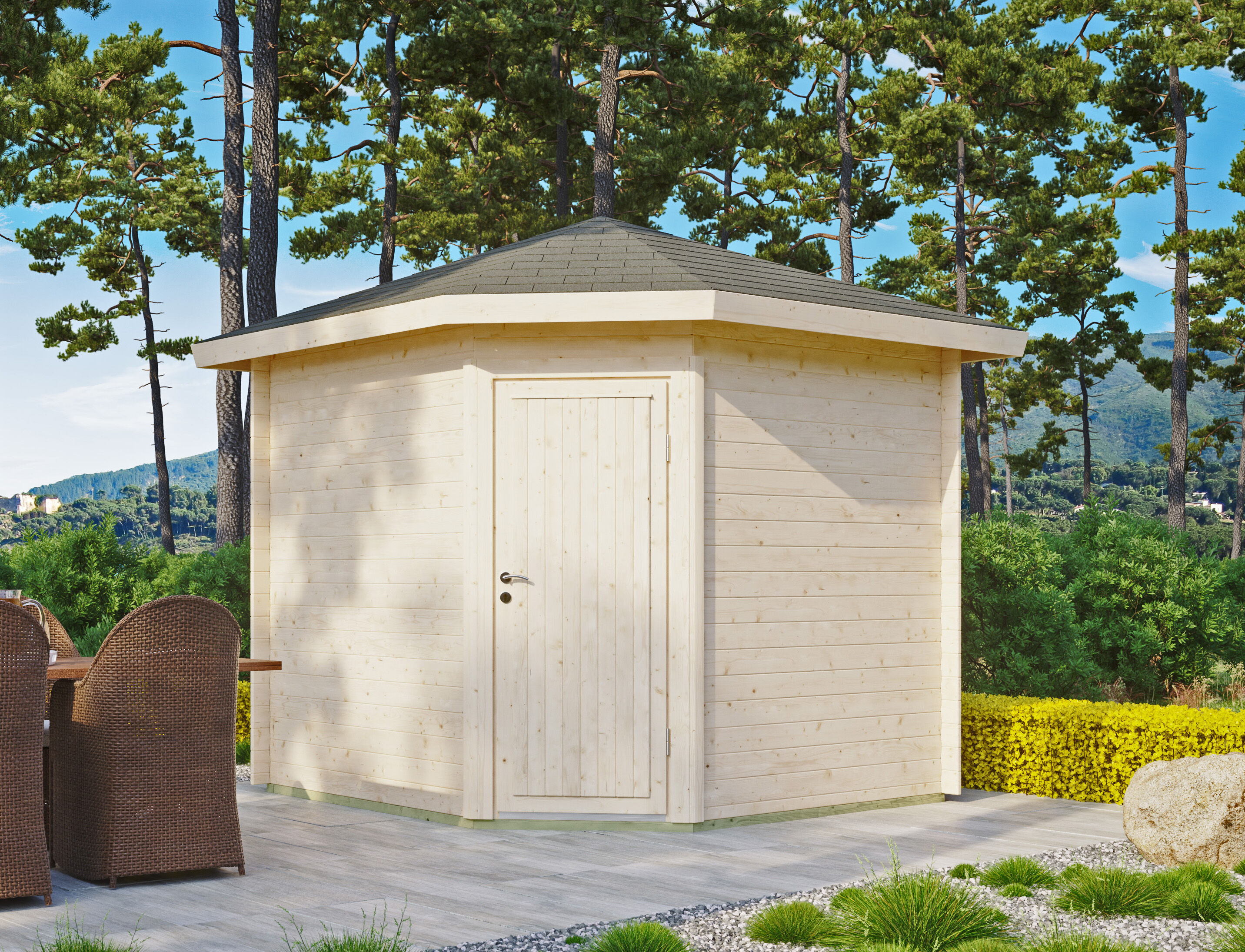 Rabatt: 26 % Holz-Hütte Modell Panta 28 A 6m² Unkategorisiert online kaufen Rabatt: 26 % Holz-Hütte Modell Panta 28 A 6m² Unkategorisiert online kaufen
