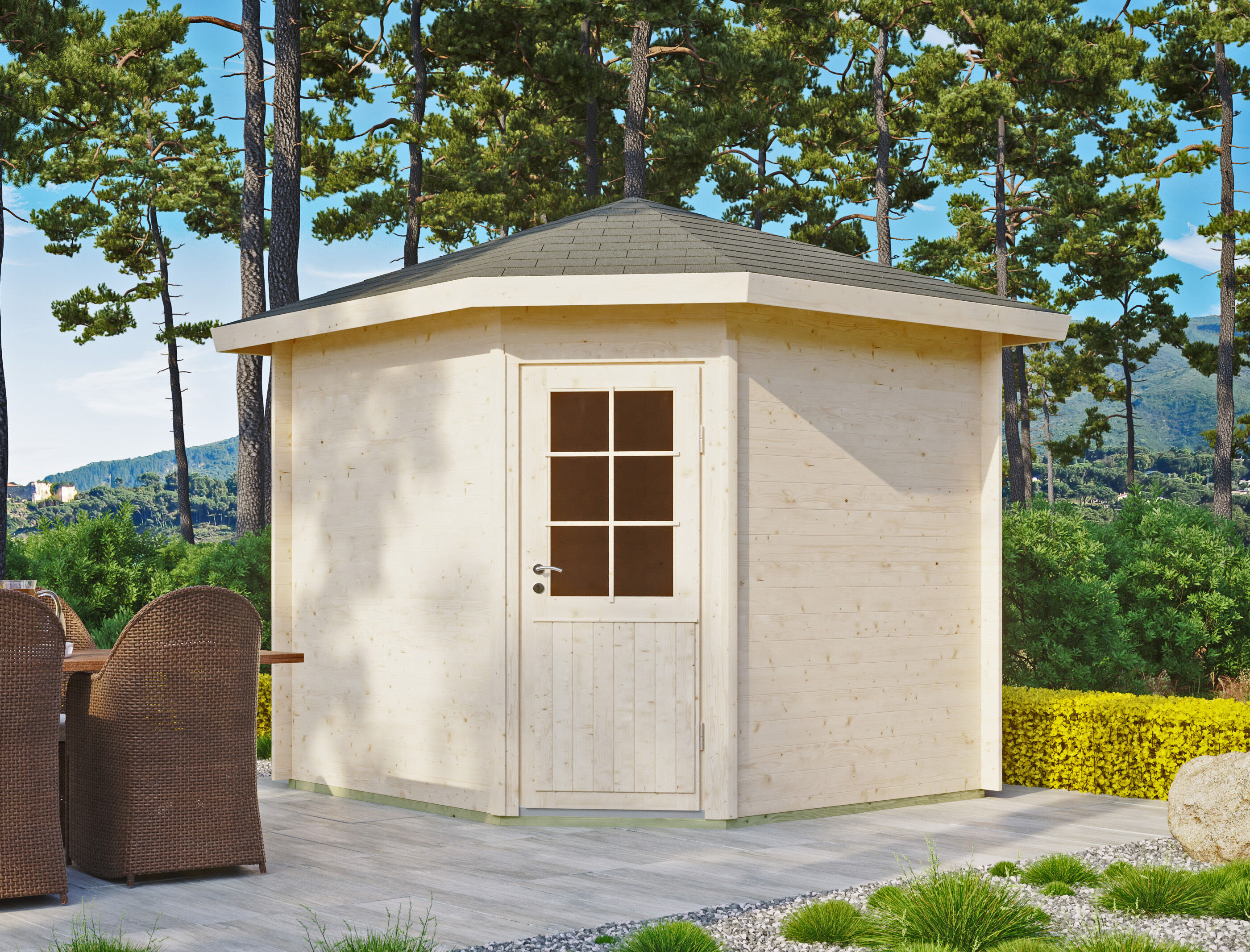 Rabatt: 26 % Holz-Hütte Modell Panta 28 B 9m² Unkategorisiert online kaufen Rabatt: 26 % Holz-Hütte Modell Panta 28 B 9m² Unkategorisiert online kaufen