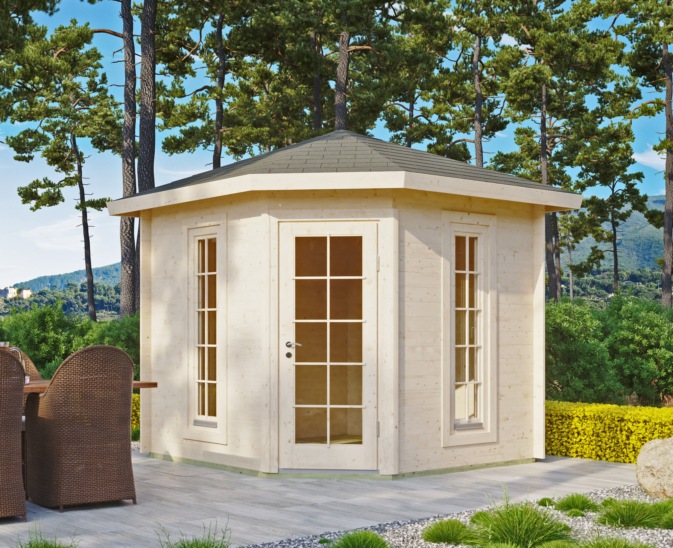 Rabatt: 26 % Holz-Hütte Modell Panta 28 D 9m² Unkategorisiert online kaufen Rabatt: 26 % Holz-Hütte Modell Panta 28 D 9m² Unkategorisiert online kaufen