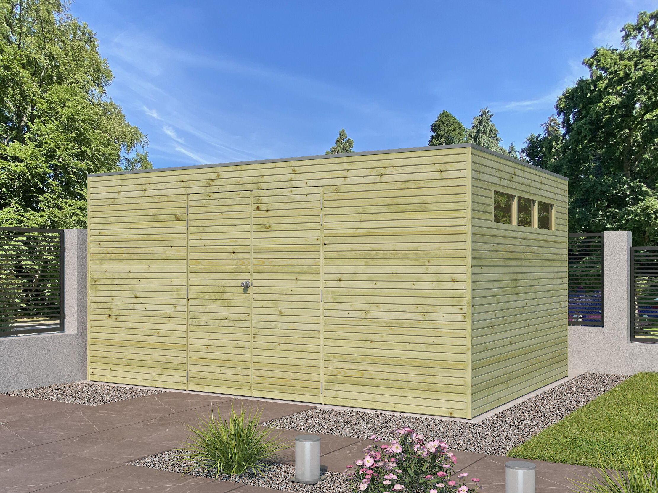 Rabatt: 26 % Holz-Hütte Modell QB-Line 12,60 m² Unkategorisiert online kaufen