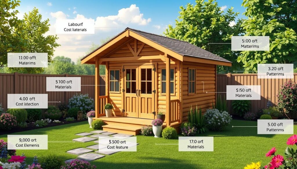 5-eckige Holzhütte Kostenübersicht