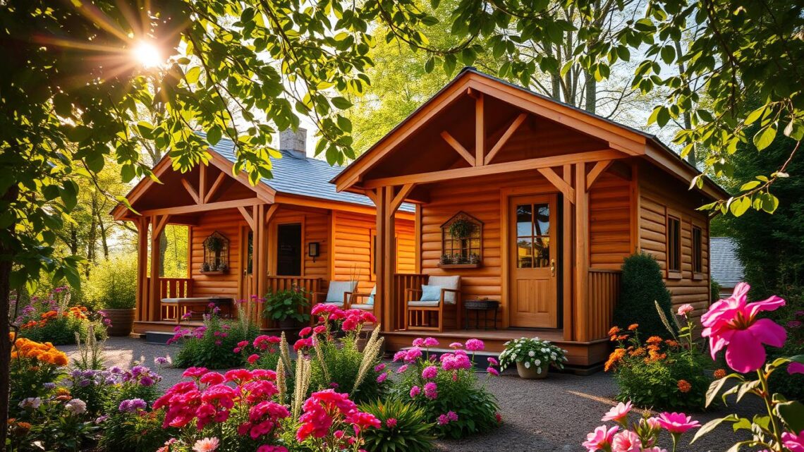 5-eckige Holzhütten für Ihren Garten