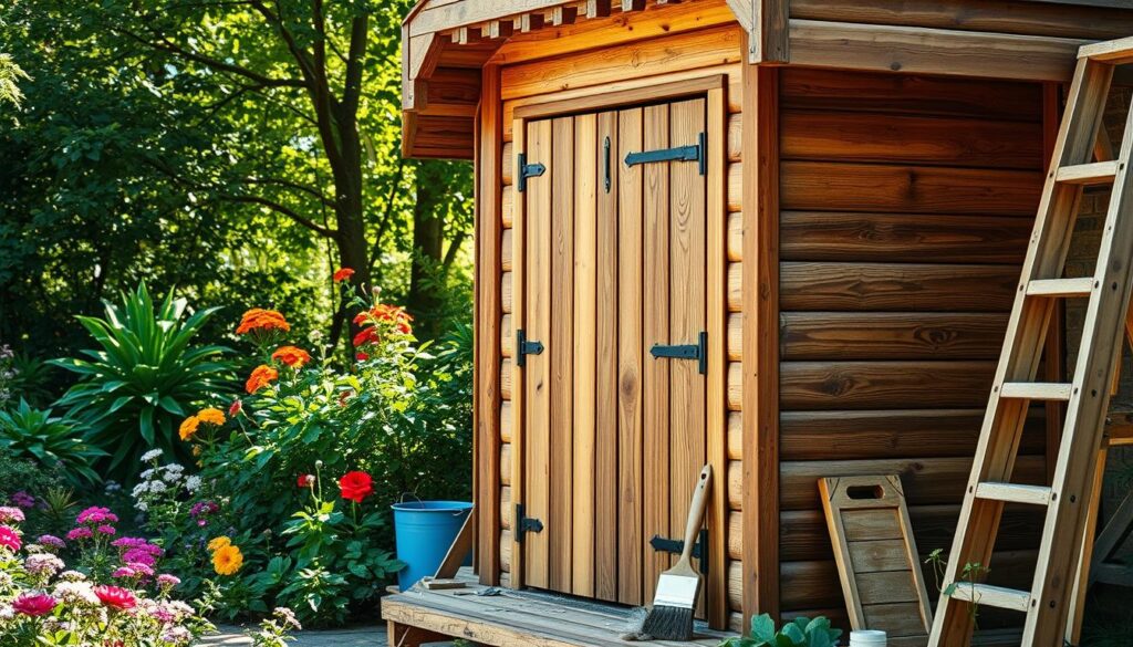 5-eckige Holzhütten Wartung