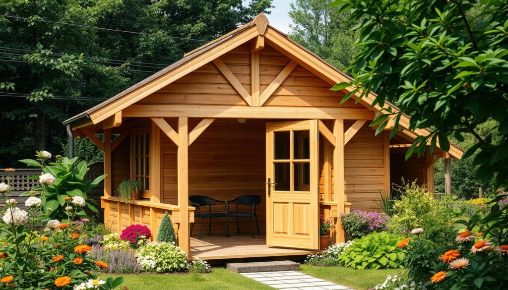 Alpholz Holz-Gartenhaus Materialqualität Alpholz Holz-Gartenhaus Materialqualität