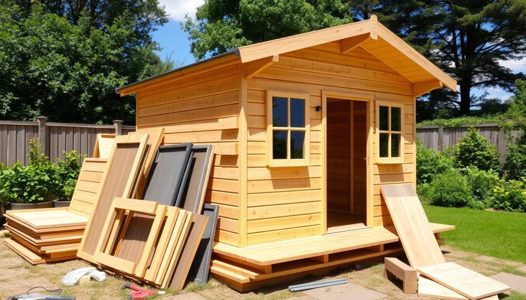 B-Ware Gartenhaus Montage