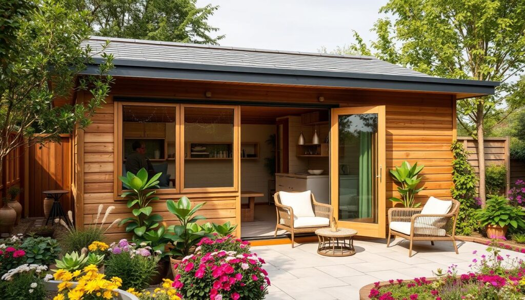 Belüftung Gartenhaus Anbau