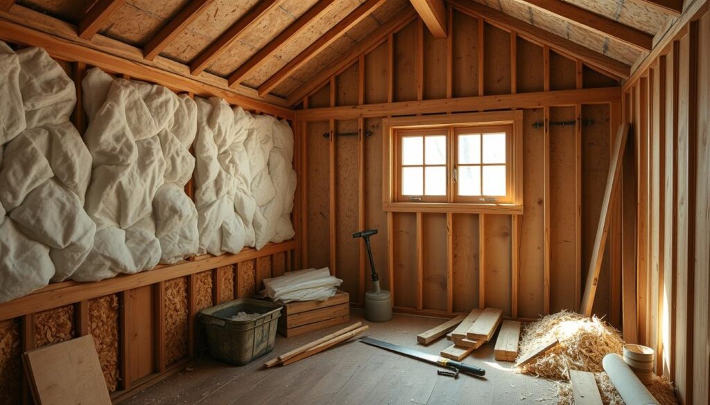 Dämmung Holzhütte selber bauen