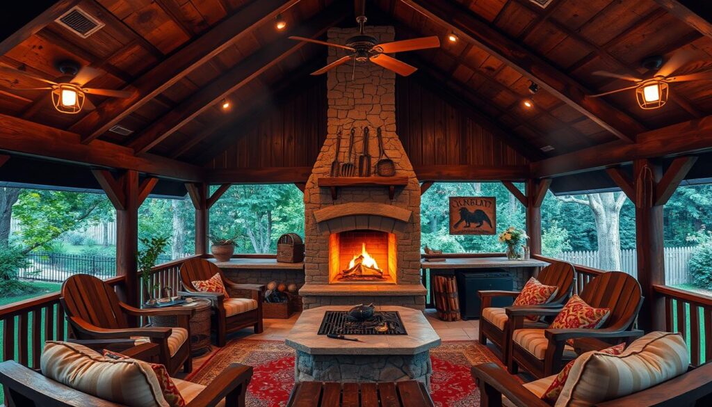 Grillhütte Einrichtung