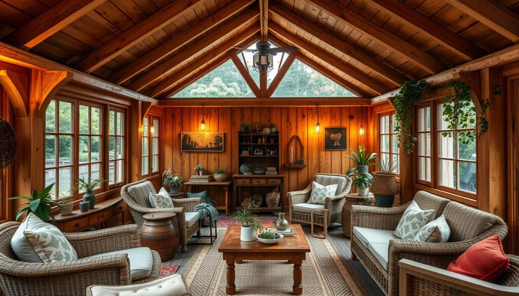 Inneneinrichtung Gartenhaus Holzhütte