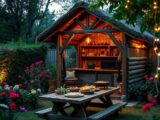 Gemütliche Grillhütte für gesellige Abende