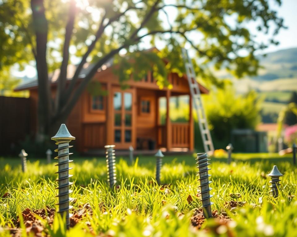 Schraubfundament Gartenhaus: Stabil und langlebig bauen